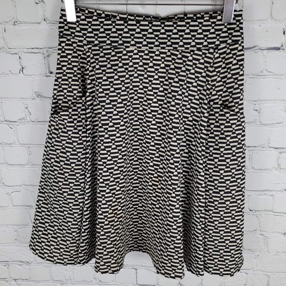 RANNA GILL | Anthro patterned lined flowy pocket skirt